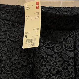 Uniqlo Navy Lace skirt.